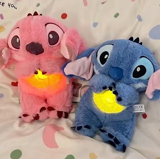 Talyvon™ GlowHeart Plush Breathing Stitch Doll